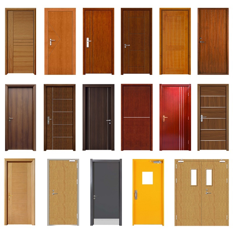 Kõrgekvaliteediline 1.5 tundi hinnatud Composite Fire Doors Modern Wood Door Disains Odav Hung Doorsi Tõestus Shanghai välistulega uksel vastavalt kohandatud Hpl Lamineeritud Doors Highrise Building Solid Wood Panel Door