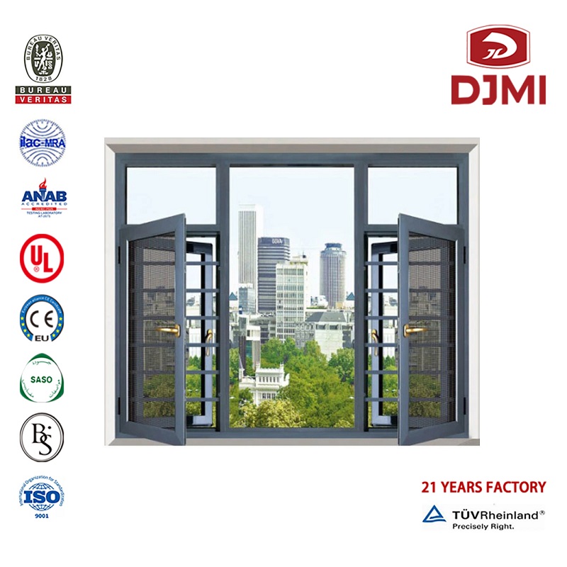 Mitmefunktsionaalne prantsuse stiil Punane Sandalwood Aluminium Window Professional Airflow Window for American Market Aluminium Frame Insulated Windows New Tempered Glass Latim Plan Aluminium Blinds Aluminium Casement Window