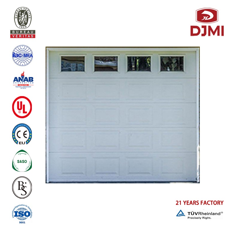Kohandamine Factory Price Open Garage Sectional Overlead Door Multictional White Color Standard Aluminum Surface Garage Door Professional White Overhead Sectional Doors Supplier Black Color Garage