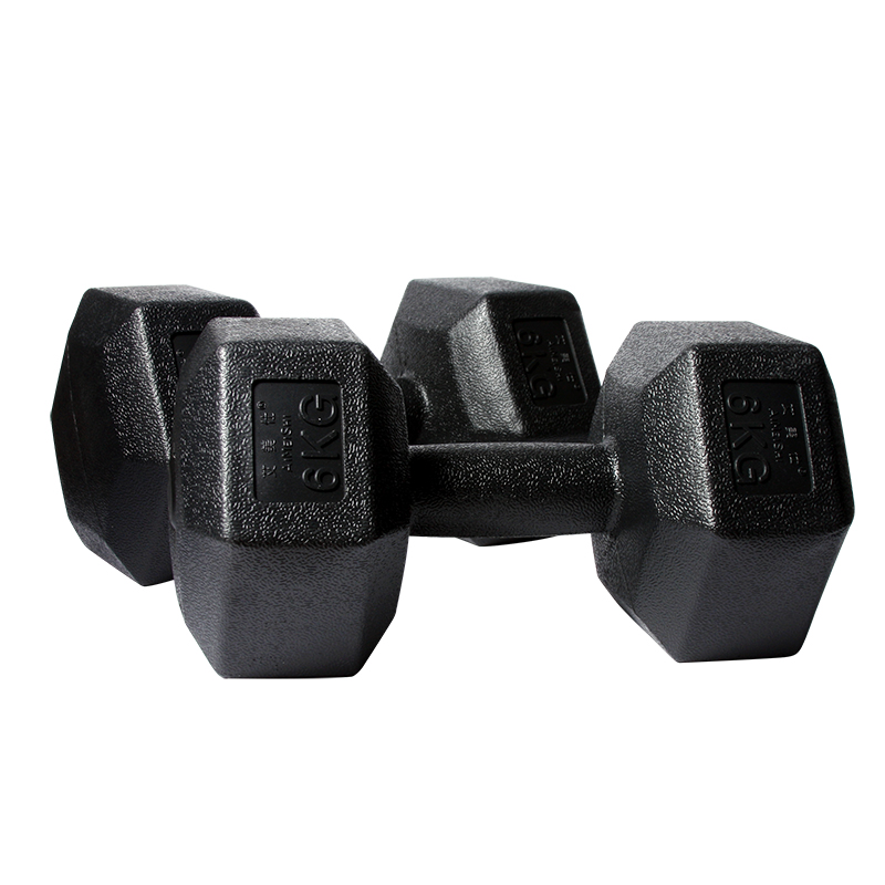 Home Hexagonal Dumbbells Hex Rubber