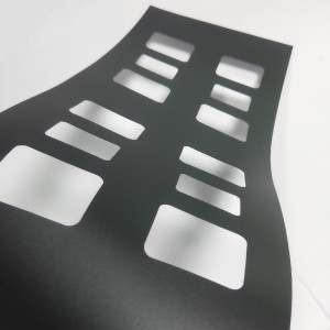 0.175mmPC isolatsioonikiht, mis on must kõrgtemperatuurne tulekindla tulekindla isolatsiooni tihendite töötlemise eritellimusel valmistatud tootja