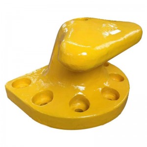 Valatud teras/valatud raud R/T-pea kinnituspollar kinnitusosadega