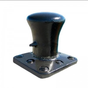Cast Iron Steel Single/topelt Bit Bollard Iron Mooring Bollard Dock Yard Dolphin Ship Yard