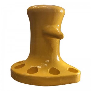 Mereneeru valatud raud bollard kohandatud värvitud värviga