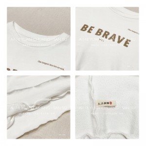 Lahtine konstruktsioon Minimalistlik ümmargune krae stiil Täpne varrukastiil Juhuslik ühtlase värvi puuvill ja linane ülisuur kohandatud 12622 kampsunid