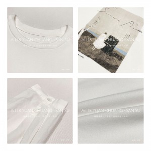 Lahtine konstruktsioon Minimalistlik ümmargune krae stiil Tähistatud varre stiil Juhuslik ühtlase värvi puuvill ja linane ülisuur kohandatud 12709 kampsunid