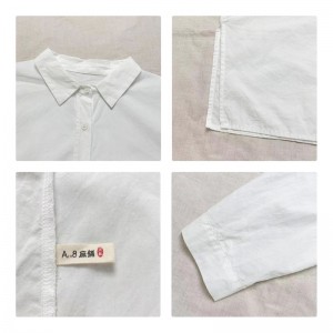 Lahtine kujundus Minimalistlik stiilne, tavaline, ühtlase värvusega, kontrollitud ülisuure kohandatud 17832 lõdva särgiga