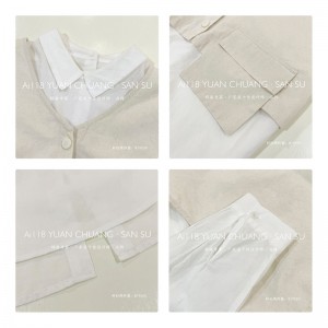 Lahtine konstruktsioon Minimalistlik stiilne Juhuslik Ühtne värv Triibuline Kontrollitud ülisuure kohandatud kohandatud 19550 Lahtine särk + Waistcoat