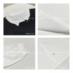 Lahtine konstruktsioon Minimalistlik stiilne Juhuslik Ühtne värv Triibuline Kontrollitud ülisuure kohandatud kohandatud 19507 Pikk lõtv särk + ristlipart