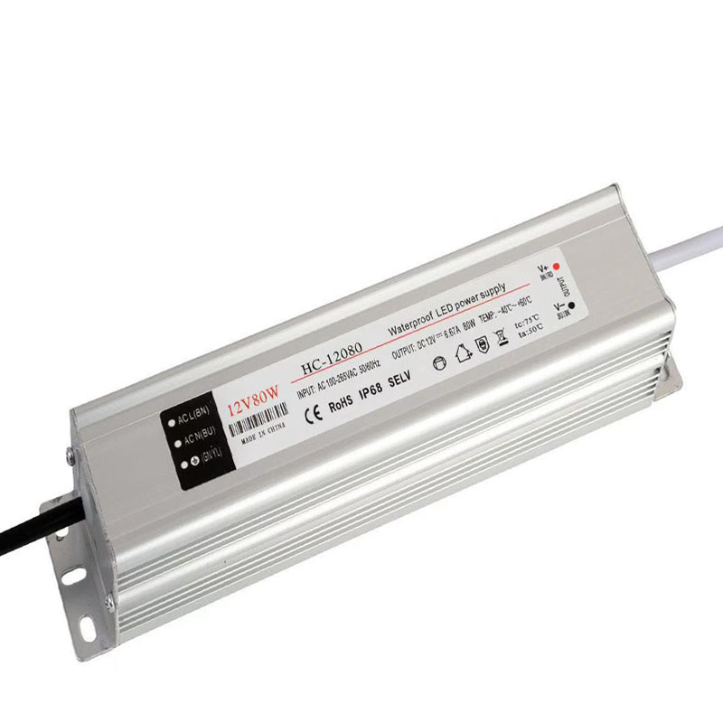 12V 80W Kvaliteetne veekindel LED-toiteallika moodul madala pinge väljund LED-valguse jaoks