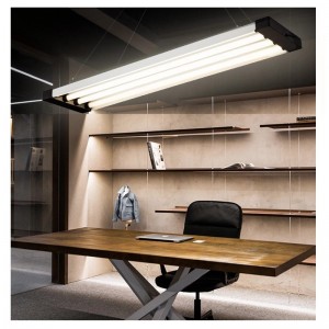 Meall Siopadóireachta Oifige Chandelier Chandelier Chandelier Chandelier Chandelier Lampa uasteorainn cúinne múnlaithe stiall simplí Ardchumhacht