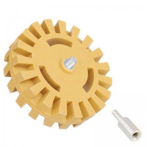 4 Inch Rubber Eraser Wheel Whizzy Wheel Vinyl dekal remover drill
