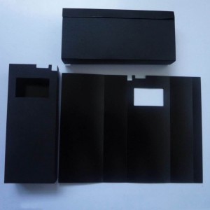 Bileog Inslithe Bopu Black PC, Gasket Inslithe Frithsheasmhach Ardteochta, Bileog Mylar Fillte Éascaithe Lasair