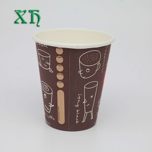 Cupáin pháipéar caife donn 10oz conas cupán páipéir a dhéanamh le dul