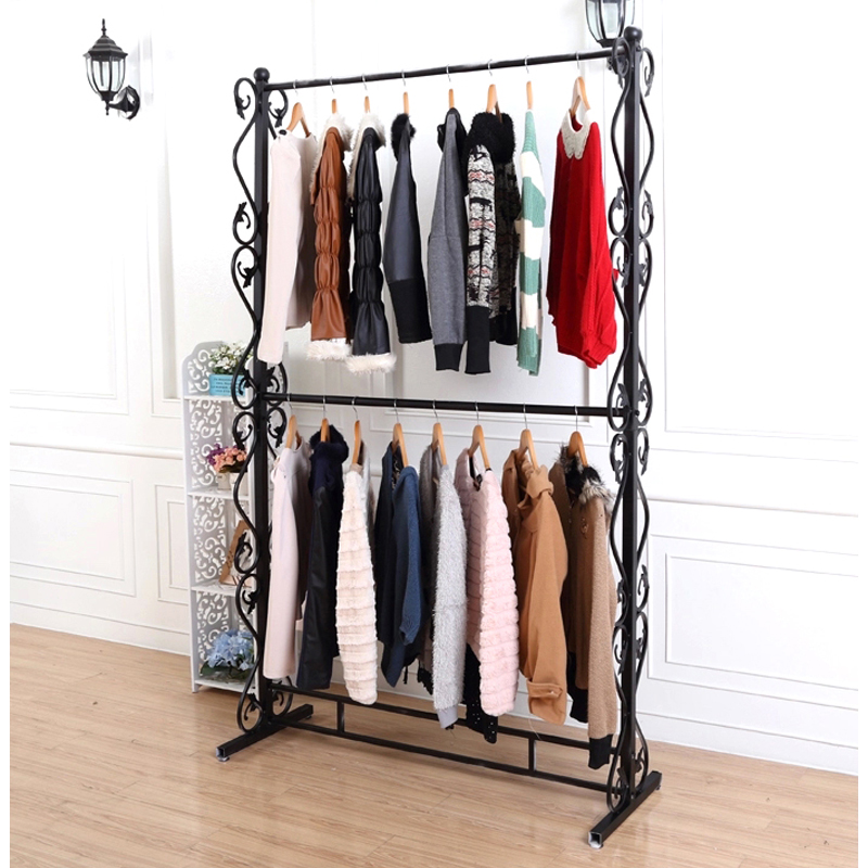 TMJ PP-560 Factory Custom High Class Clothing Display Fixture Disain Revolving Metal Ornament Display