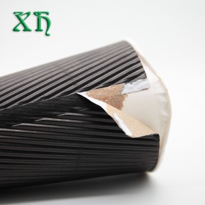 Cupán páipéar balla ripple 12 oz in-bhithmhillte le haghaidh cupáin caife mórdhíola caife te