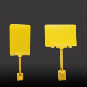 TMJ POP 038 Gearrthóg Phlaisteach Ghreamaitheach Strap Glan Ar Ainm Pláta A6 Sealbhóir Scairbh Ollmhargadh Sealbhóir Comhartha Aicrileach 11X14 Sealbhóir Lipéad Aicrileach