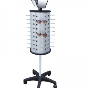 TMJ PP-572 Metallpõranda pöörlevad päikeseprillid Kuva Stand Floor Display Showcase