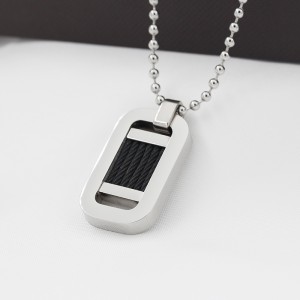 Muince siogairlín sreangán dé-thonn dubh stealla mórdhíola