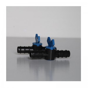 Põimitud ühendusventiil, PE tilguti toru jaoks