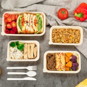 Coimeádáin phacáistithe bia in-bhithmhillte dronuilleogacha atá neamhdhíobhálach don chomhshaol coimeádán bia indiúscartha cornstarch