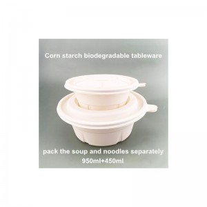 Ökopäraselt biolagundatavad toiduainete pakendid, mis võtavad ära maisitärklise ühekordselt kasutatava toidukonteineri