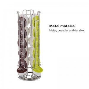 TMJ PP-581Ctööstus Ökomahukas metallist kaffitaalne kohvikapsli riiuli köögitarvikud, millel on kohviku kuvar