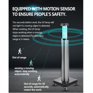 Gluaisteán díghalrúcháin UVC