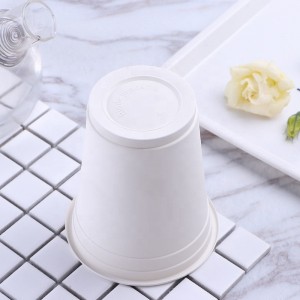 Cupáin in-inúsáidte cairdiúla don chomhshaol D\'úsáid oifig stáirse arbhar PLA cupán in-bhithmhillte indiúscartha