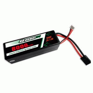 HD POWER 8000mAh 100C 2S 7.6V Cás crua Ceallraí HV LiPO