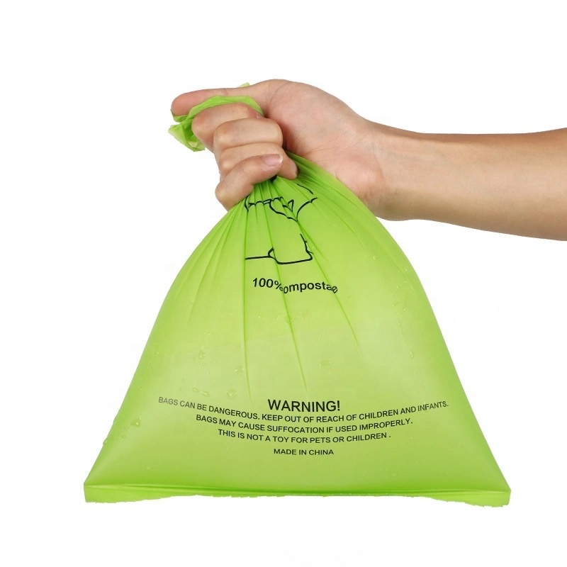 Kompoteeruv ühekordselt kasutatav lemmiklooma kakakott Eco Friendly Dog Poop Bags maisitärklis Biolagundatavad kotid