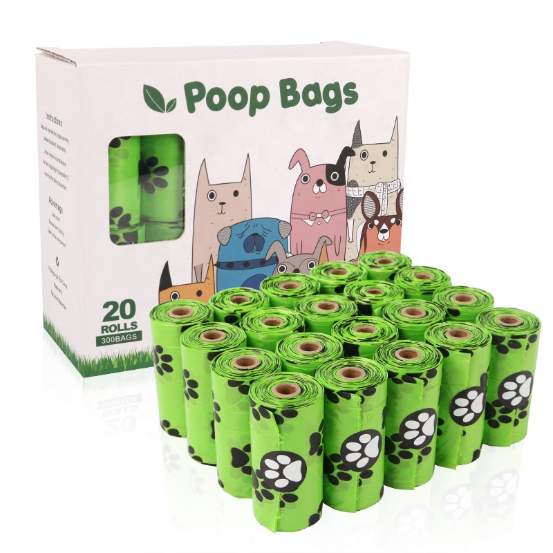 Biolagundatav Poo Dog Bag Pet Cat Waste Poop Clean Pick up Prügi Kotid keskkonnapakend
