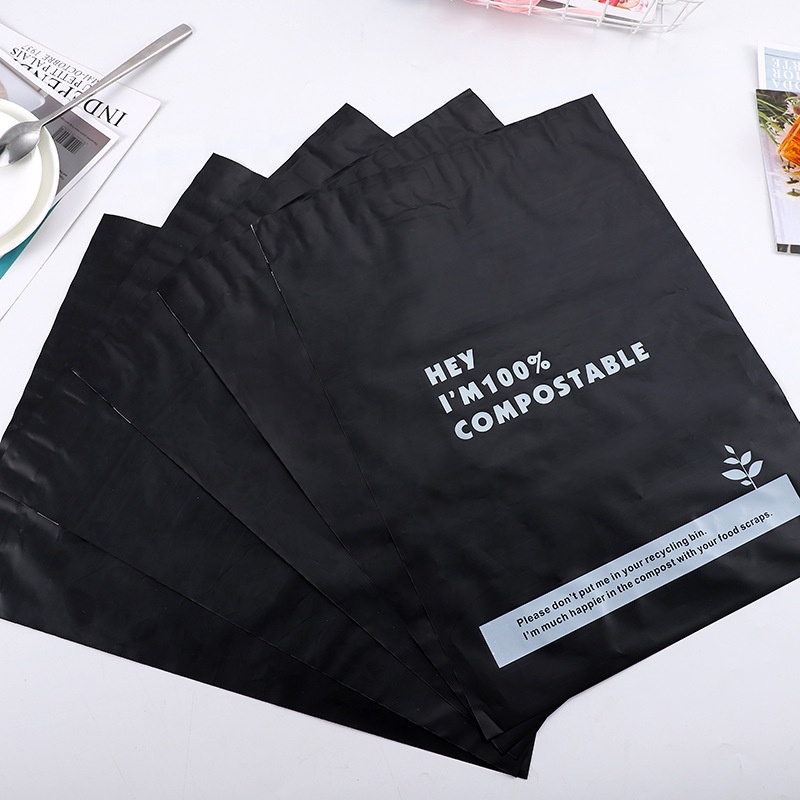 Kohandatud trükkimise Compositle Shipping Bags Eco Friendly Express Bags Biolagundatav Corn Starch Mailer Bag