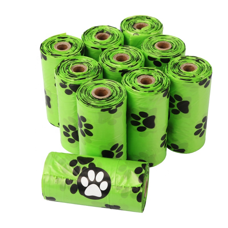 Cornsärklis Compositable Corn Starch Lemmiklooma jäätmed Biolagundatav koer Poop Kott Ühekordne Eco Friendly Dog Waste Bag