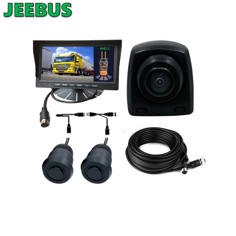 Forklift Truck Parktronic Kit Cúltaca Droim ar ais Cúnamh Ceamara Radar BrathReverse Cúnamh Ceamara Radar Braiteoir Páirceála Aimsiú