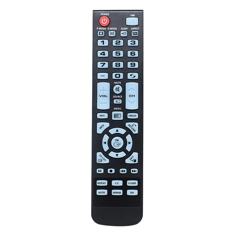 Rialaitheoir teilifíse gan sreang lcd Saincheaptha Déanta Ilfheidhmeach Uilíoch LED LCD TV Cianrialtán IR Cianrialtán