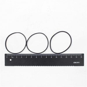 Díol díreach monarchan ard-elasticity athléimneacht mhaith banda rubair dubh fáinne rubair strapping glasraí trastomhas 38mm