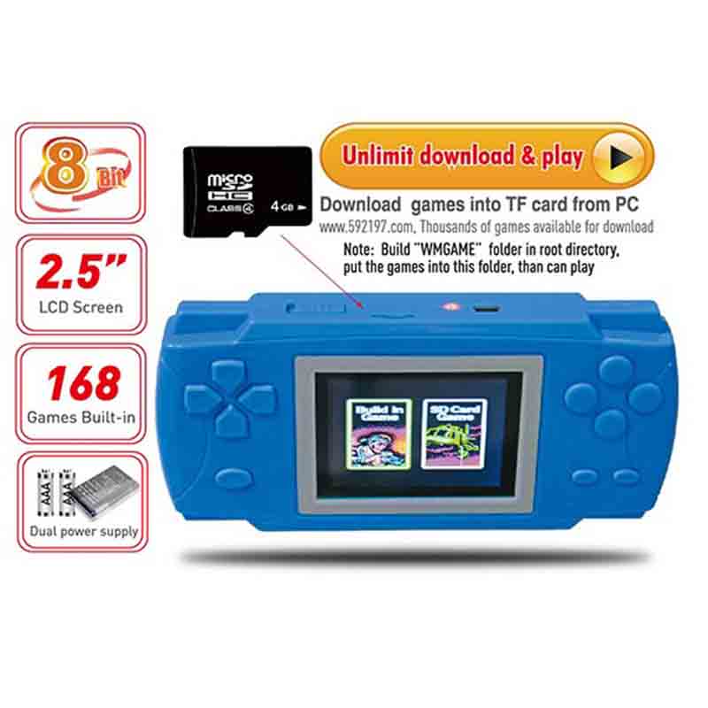 8Bit BL-826 2.5\ Extendable TF Games Portable Game