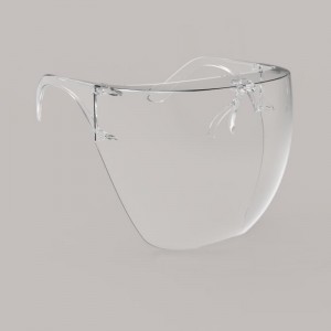 Trealamh Sábháilteachta Frith-Ceo Sciath Aghaidh Blocc Plaisteach Leithlisiú Saincheaptha