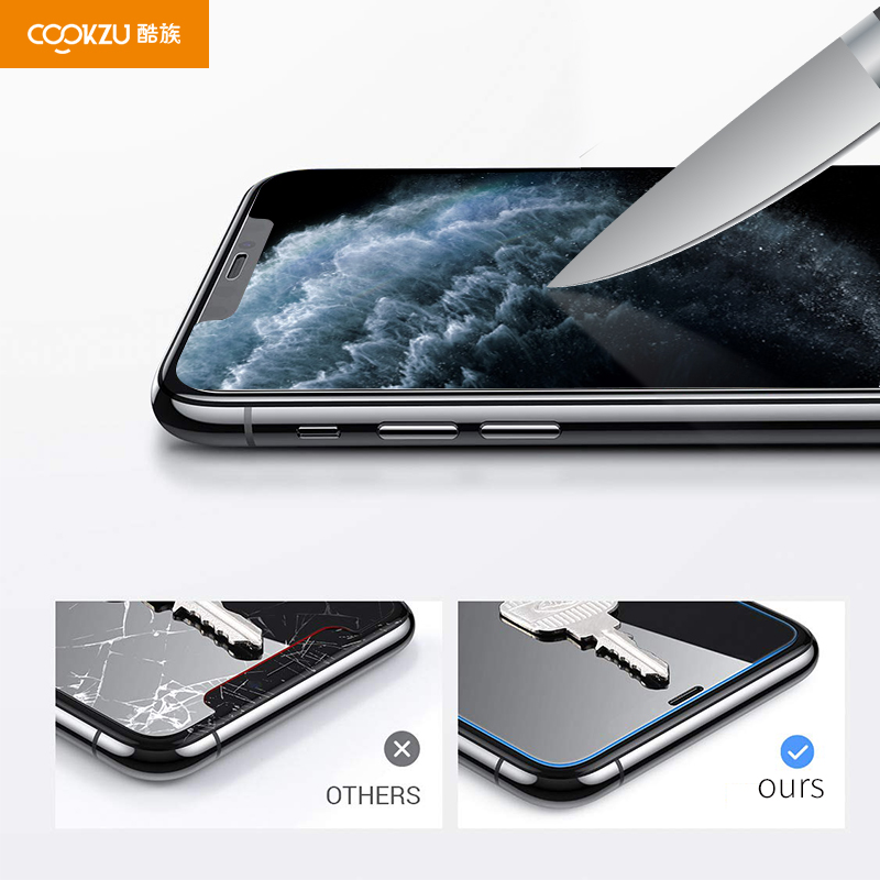 Kuum 9H Premium Tempered Glass Screen Film for Apple Iphone 11 Pro Screen Protector