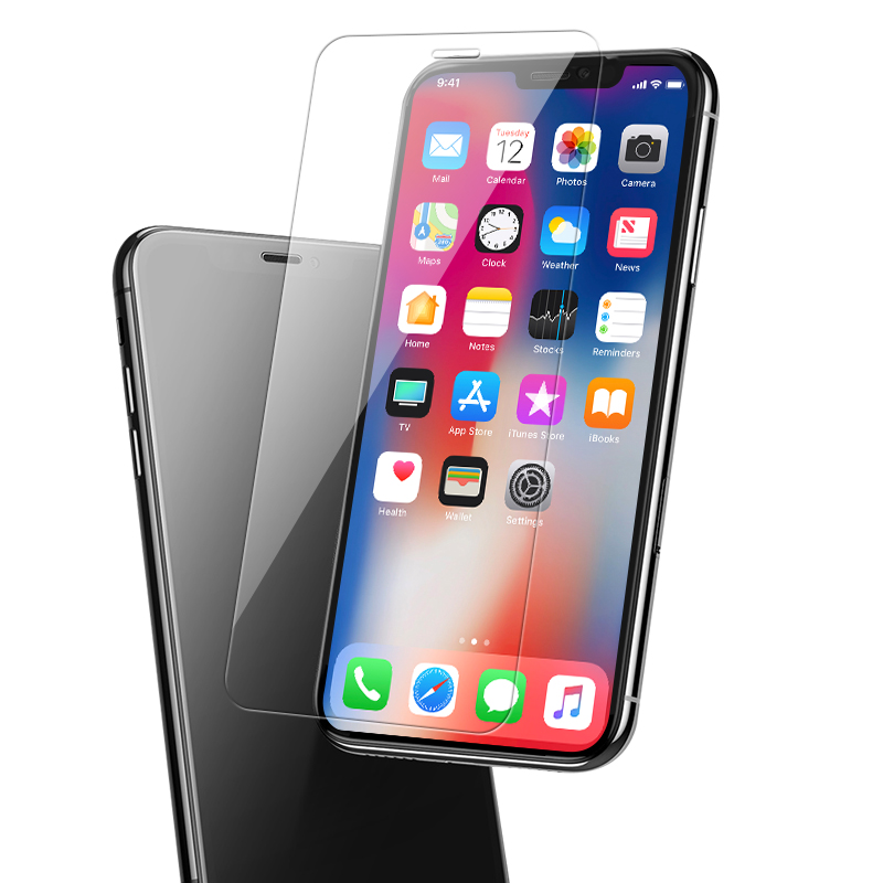 Scannán Scáileán Gloine Teochta Préimhe Te 9H Do Protecto Scáileán Apple Iphone XS