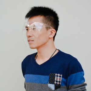 Trealamh Sábháilteachta Frith-Spraeála Sciath Aghaidh Blocc Plaisteach Le Fráma