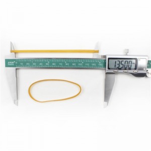 Banda rubair tionsclaíoch trédhearcach ard-teocht buí frithsheasmhach in aghaidh aosú saincheaptha