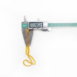 Faisean saincheaptha leathnaithe agus leathnaithe crios rubair tionsclaíoch frith-aging trédhearcach ardteocht buí