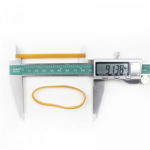 Déantúsóir banda rubair tionsclaíochneamh-aistrithe trédhearcach ard-teochta buí leathnaithe