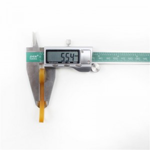 Déantúsóir banda rubair tionsclaíochneamh-aistrithe trédhearcach ard-teochta buí leathnaithe