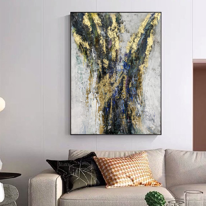 Nua-Aimseartha Appstract Aicrileach Canbhás Péinteáil Cuadros Abstractos ar ealaín bhalla chanbhás le haghaidh decor bhaile