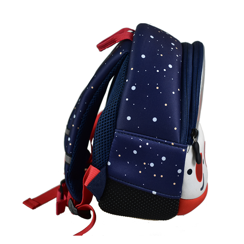 Neoprene Lapadán Backpack Cartoon Ainmhithe Uiscedhíonach Priontáil Mini Scoile Mála Taistil Neoprene Mála do bhuachaill beag cailín 2-6 bliana