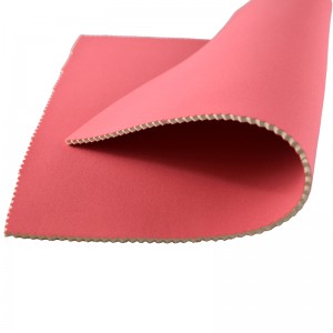 Fabraicí cairdiúla don chomhshaol Rubber Uiscedhíonach Strap Neoprene Neoprene le Mála Cosmaideacha Cosmaideacha Lycra Nylon Spandex Fabraic