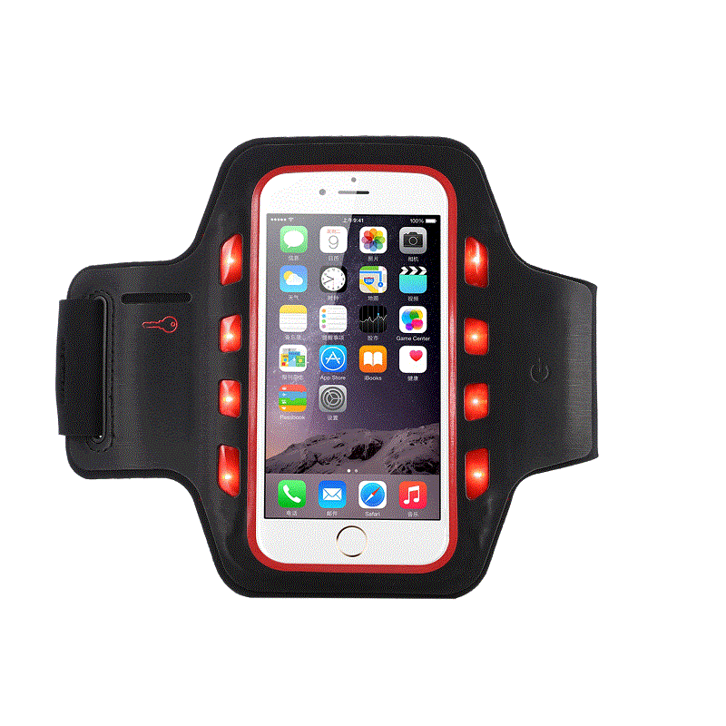 Spórt Mórdhíola Armband Machnamhach Rith Armband Fón Cille le Soilse LED do iPhone 11 iPhone 12